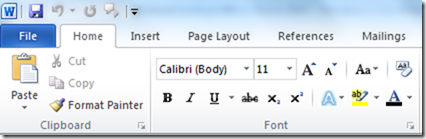 Calibri body font windows 7